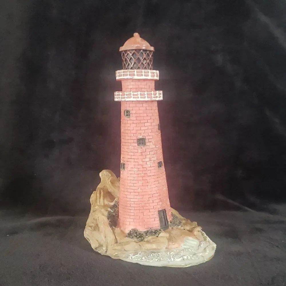Vintage Resin Lighthouse Figurine Unbranded